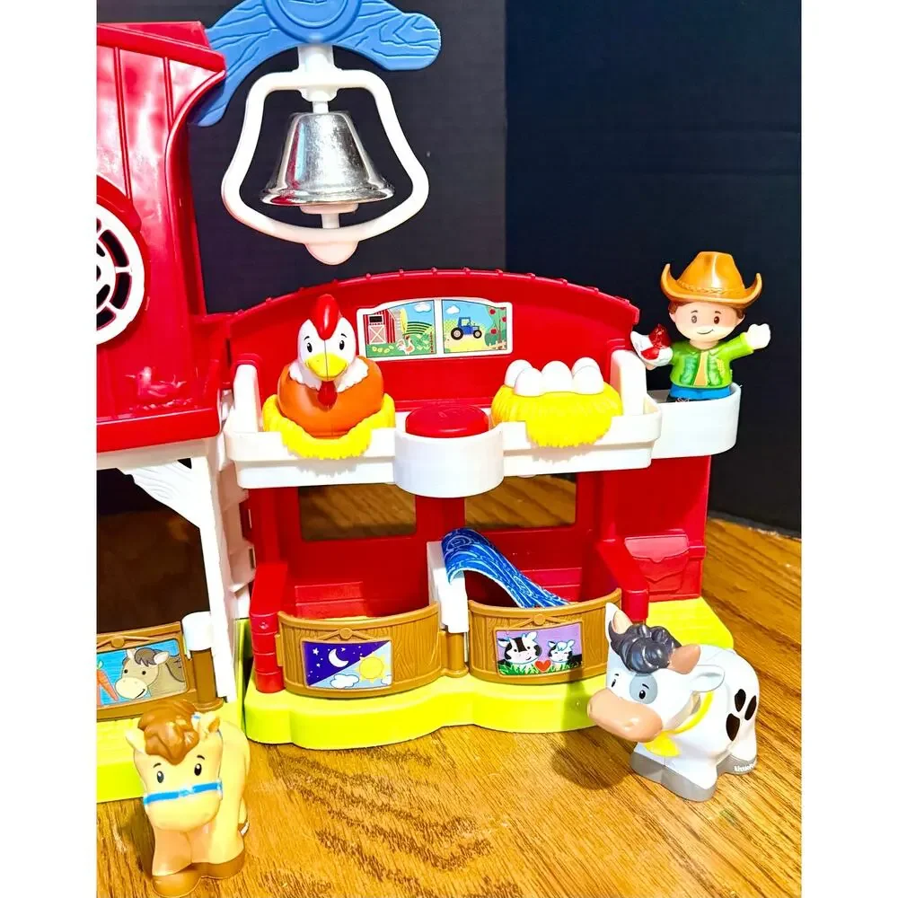 FP Little People Caring For Animals Farm Barn Farmer Animals Smart Stages set 1